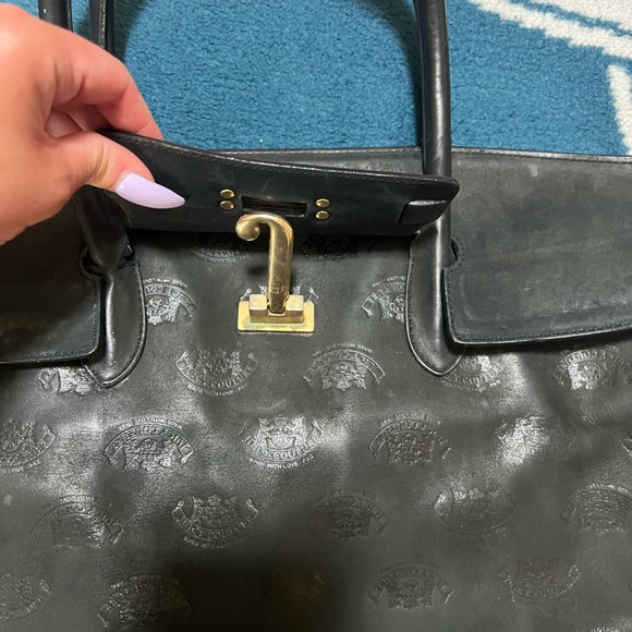 COPY - Juicy Couture Large Leather Satchel with Logo Engraved Throughout. - Picture 8 of 15